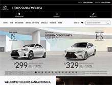 Tablet Screenshot of lexussantamonica.com